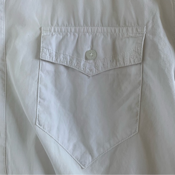 Howe "Creative Workforce" Vintage Lightweight White Button-Up Shirt Unisex Sz XL - Picture 8 of 14